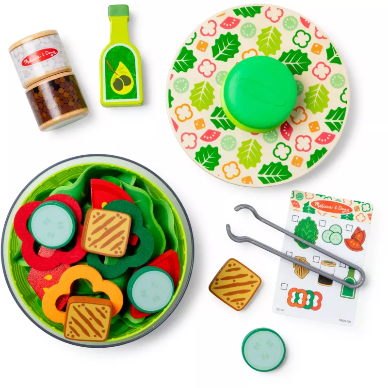 Spin Master Melissa & Doug set di gioco con centrifuga per insalata - 22 pezzi