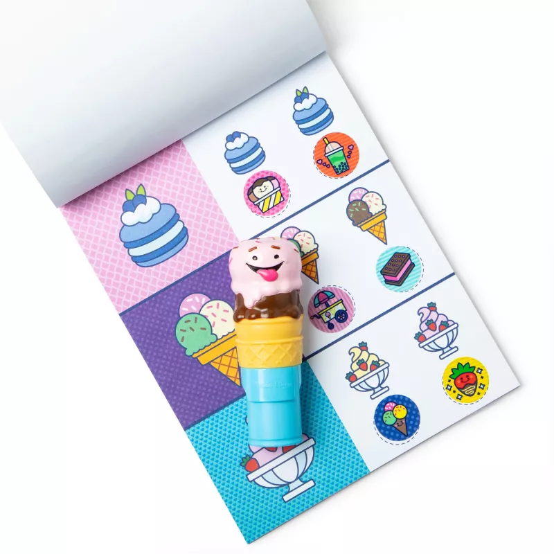 Spin Master Melissa & Doug Sticker WOW! Timbro adesivi gelato e blocco attività