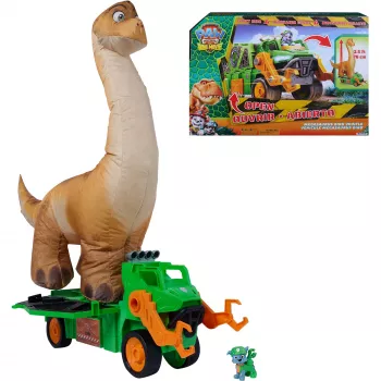 SPINMASTER Paw Patrol Dino Rescue veicolo di trasporto Megasaurus di Rocky