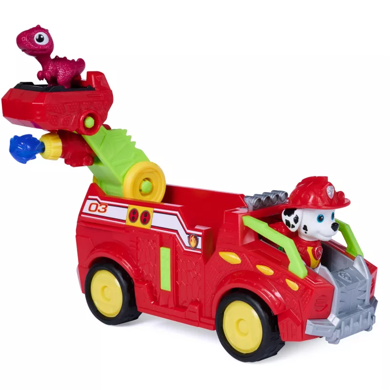 SPINMASTER Paw Patrol: The Dino Movie - camion dei pompieri Dino di Marshall