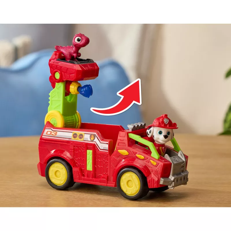 SPINMASTER Paw Patrol: The Dino Movie - camion dei pompieri Dino di Marshall