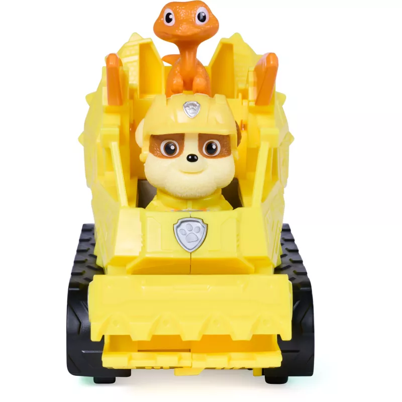 SPINMASTER Paw Patrol: Der Dino-Film - bulldozer di soccorso Dino di Rubble