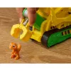 SPINMASTER Paw Patrol: Der Dino-Film - bulldozer di soccorso Dino di Rubble