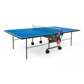 Sponeta S 1-13e tavolo da ping pong outdoor con rete, piano di gioco blu 4 mm