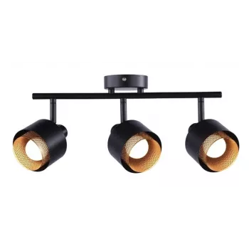 Spot Light Gote 3XE14 - Faretto da soffitto a 3 luci nero opaco, E14, teste orientabili, interni