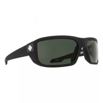 SPY Occhiali da sole uomo 673012973864 - montatura nero opaco, lente grigia fumé, 63/17/120 mm