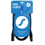 SSQ Cable XX1 - cavo microfono XLR-XLR, 1 metro, nero