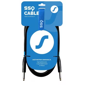 SSQ JMPJMP7 - Cavo per strumenti jack TS mono 6,35mm - 7 m, nero