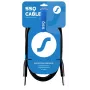 SSQ JMPJMP7 - Cavo per strumenti jack TS mono 6,35mm - 7 m, nero