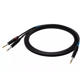 SSQ JSJM2 SS-1453 cavo jack stereo - 2x jack mono 2 m nero