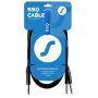 SSQ JSJM2 SS-1453 cavo jack stereo - 2x jack mono 2 m nero