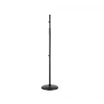 SSQ MS2 asta microfono dritta - nera, 900-1600 mm, base rotonda in ghisa