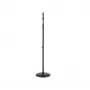 SSQ MS2 asta microfono dritta - nera, 900-1600 mm, base rotonda in ghisa