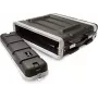 Stagg case rack ABS 2U 19 pollici con coperchi anteriore e posteriore, nero