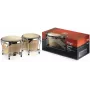 Stagg BW 200 N bongos in legno - casse in quercia del Siam naturale, pelli 6.5 inch e 7.5 inch, ferramenta verniciata a polvere nera
