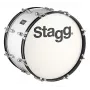 Stagg MABD-2012 grancassa da marcia 20 inch x 12 inch bianco