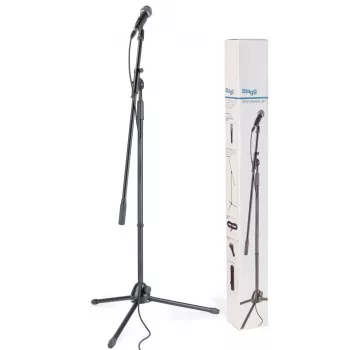 Set microfono dinamico Stagg SDM50 con stativo, cavo e clip