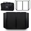 STAND4ME DJ PARAWAN COMPACT BK SET Facciata DJ 4 pannelli nera