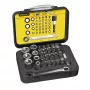 STANLEY Set da 39 pezzi 1/4 di pollice punte e bussole con cricchetto a snodo R.360NANO