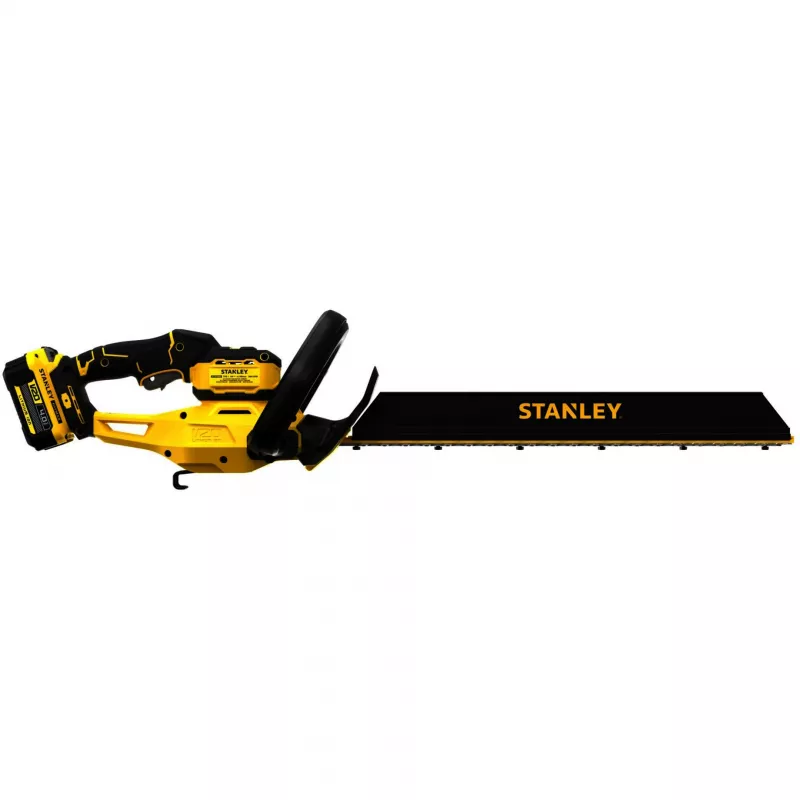STANLEY Tagliasiepi a batteria (STCHT8255M1-QW), 18V (nero/giallo, batteria Li-Ion 4,0 Ah)