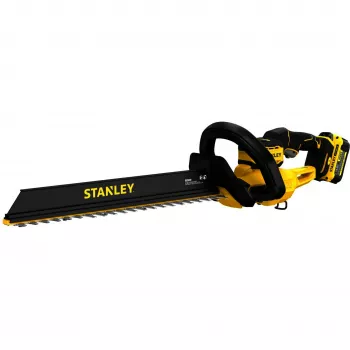 STANLEY Tagliasiepi a batteria (STCHT8255M1-QW), 18V (nero/giallo, batteria Li-Ion 4,0 Ah)