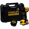 STANLEY Trapano avvitatore a percussione a batteria (SFMCD716D1T-QW), 18V (Nero/Giallo, batteria Li-Ion 2.0Ah, Pro-Stack Case)