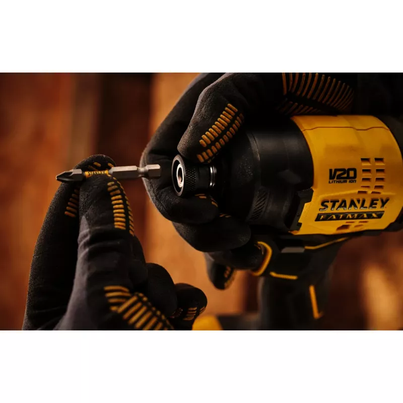 STANLEY Avvitatore a impulsi a batteria (SFMCF811B-XJ), 18 V (nero/giallo, solo dispositivo)
