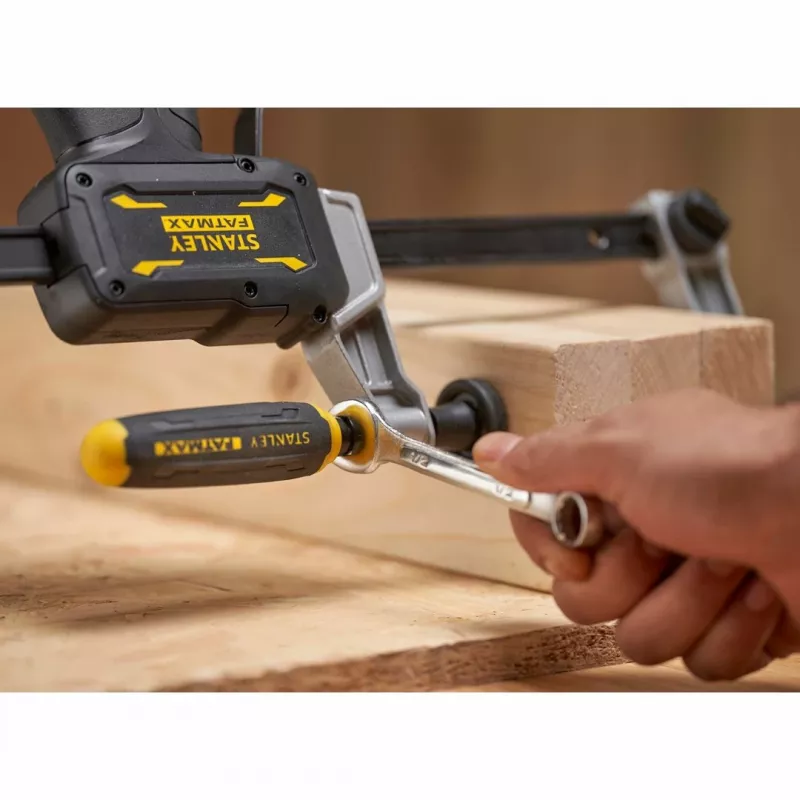 Morsetto a F ad alta resistenza STANLEY FATMAX FMHT83008-0 460 mm con serraggio rapido, nero/grigio/giallo