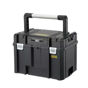 Stanley FATMAX PRO-STACK valigia rigida per utensili, 22L, IP54, nero con dettagli gialli