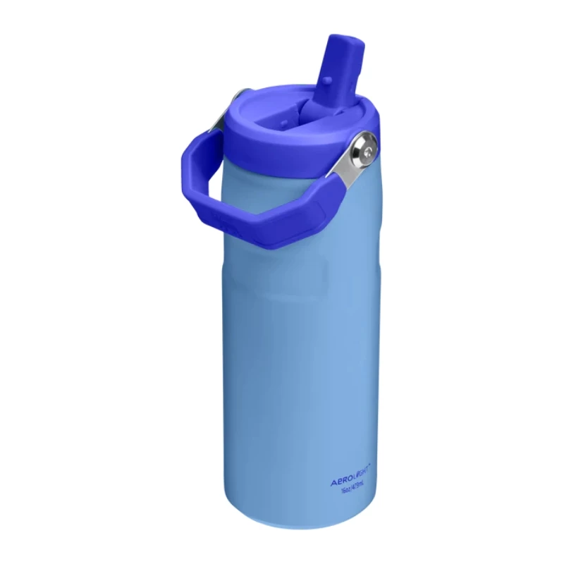 STANLEY IceFlow Bottle Flip Straw 2.0 0,47L azzurro borraccia termica con cannuccia