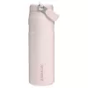 STANLEY IceFlow Bottle Flip Straw 2.0 0,71L rosa chiaro (Guava) - borraccia riutilizzabile in acciaio inox da 24oz con tappo a cannuccia flip, doppia parete isolata sottovuoto, a tenuta stagna, senza BPA, lavabile in lavastoviglie