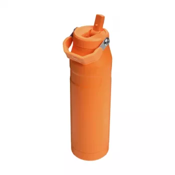 STANLEY IceFlow Bottle Flip Straw 2.0 1,06L arancione - tappo flip straw a tenuta, borraccia termica in acciaio inox a doppia parete con isolamento sottovuoto