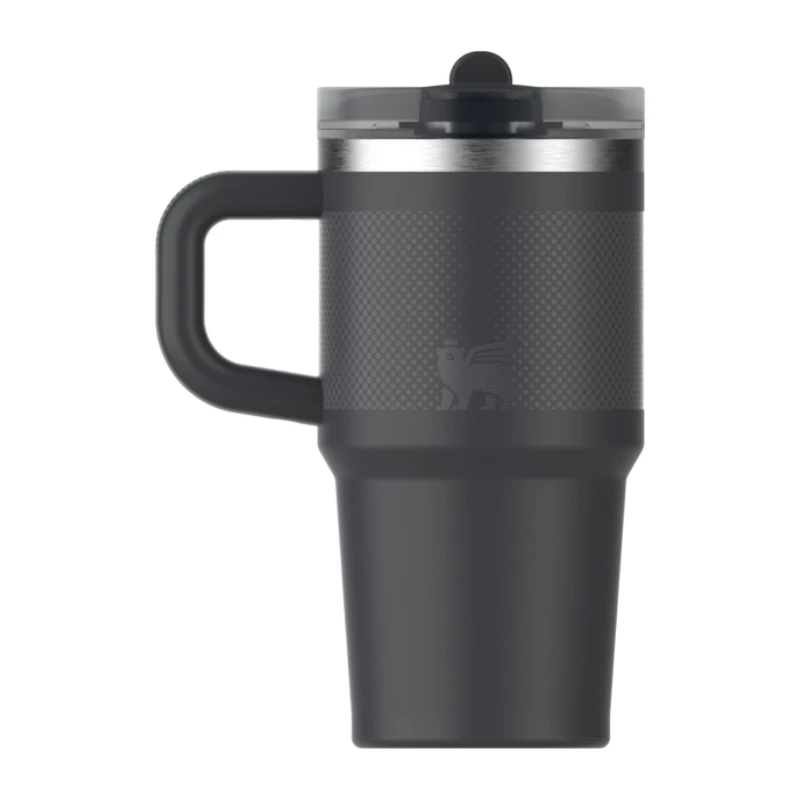 STANLEY Quencher ProTour Flip Straw Tumbler 0,59L nero bicchiere termico con cannuccia