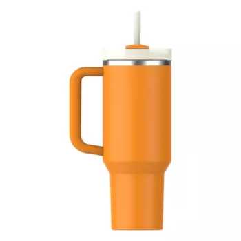 STANLEY The Quencher H2.O FlowState Bicchiere 1,18L Arancione con cannuccia