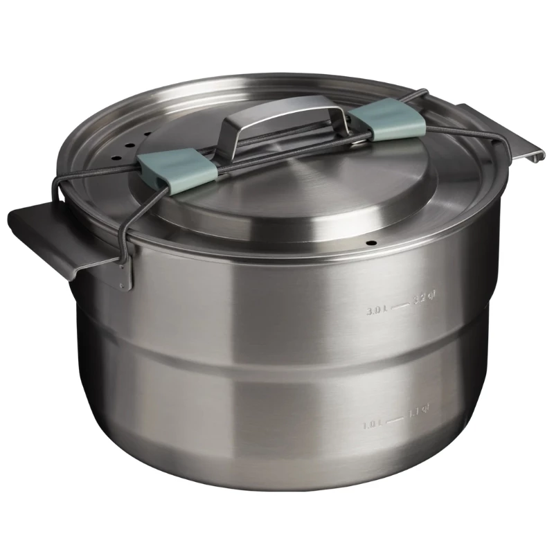 STANLEY Wildfare Core Full Serve Set pentole 3,78L Petrolio/Grigio scuro Set pentole da campeggio 13 pezzi