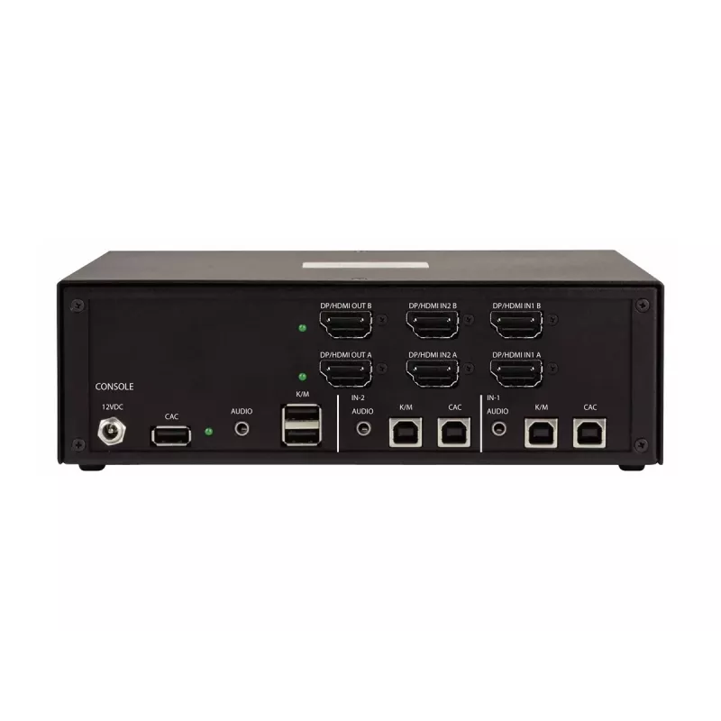 StarTech.com CK4-HP202C Switch KVM sicuro a 2 porte per due monitor, HDMI/DisplayPort, 4K 60Hz, NIAP 4.0