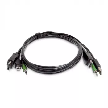 StarTech.com Switch KVM USB DVI-I a 2 porte con audio e hub USB (SKDP2DPMMKVM03-TAA)