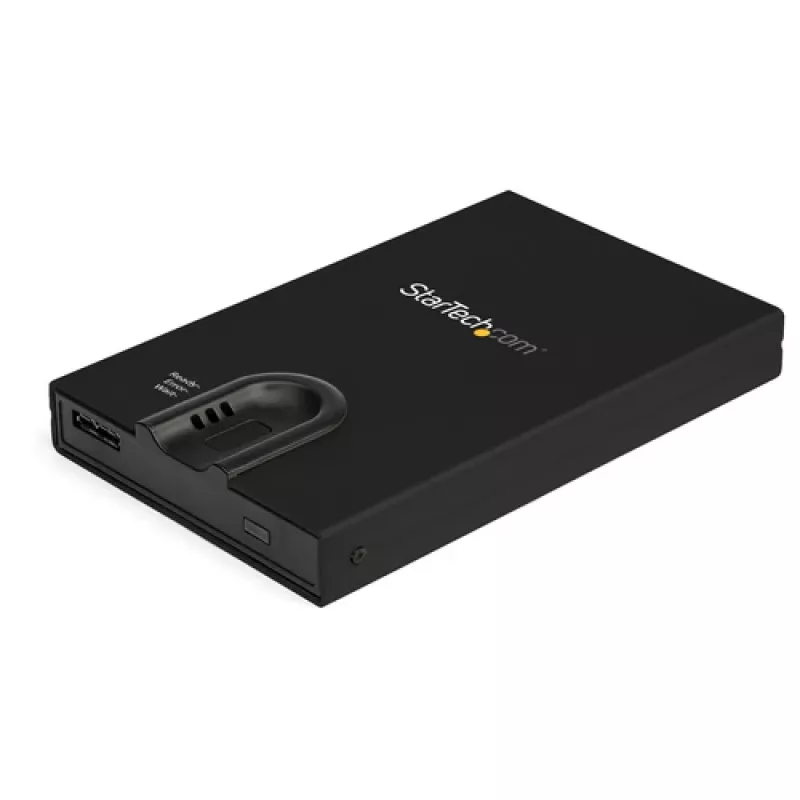 StarTech.com S251BMU3FP Case esterno per disco rigido (crittografato, accesso con impronta digitale, USB 3.0, SATA 2,5