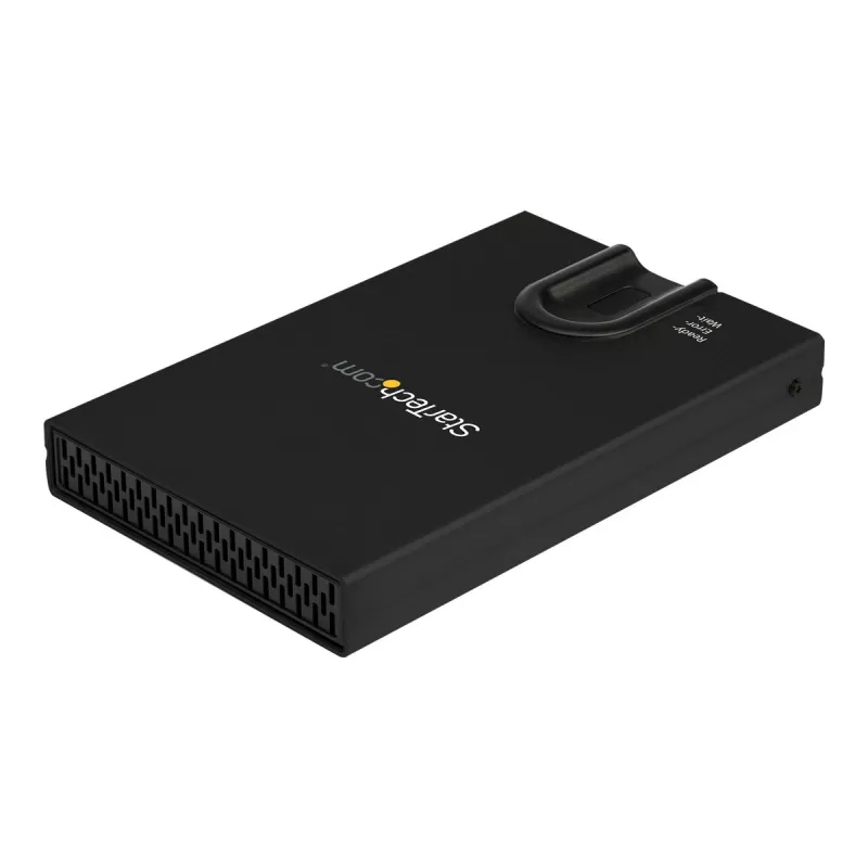 StarTech.com S251BMU3FP Case esterno per disco rigido (crittografato, accesso con impronta digitale, USB 3.0, SATA 2,5