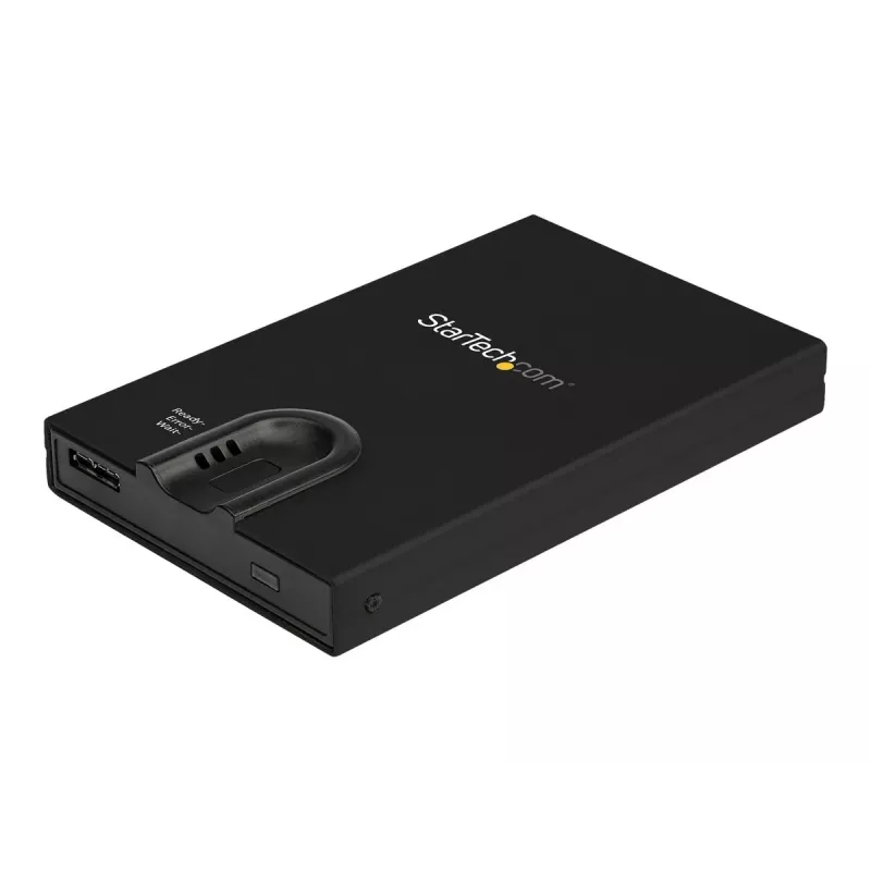 StarTech.com S251BMU3FP Case esterno per disco rigido (crittografato, accesso con impronta digitale, USB 3.0, SATA 2,5