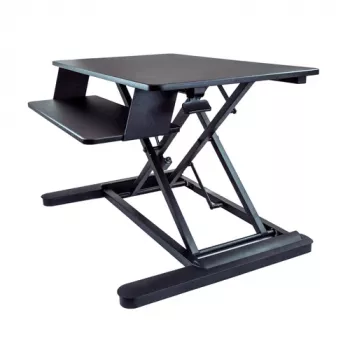 StarTech.com convertitore scrivania sit-stand con vano tastiera - piano 89 x 53 cm - supporto ergonomico regolabile in altezza - per 2 monitor - premontato - nero - 30 inch (76,2 cm) - 56 cm - 12,7 kg - 2,3 kg - rettangolare