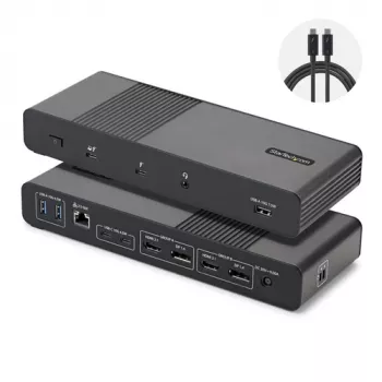 StarTech.com docking station Thunderbolt 5 - USB4 / Thunderbolt 4 / Thunderbolt 5 - 8K 60Hz - 140W PD - 12-in-1
