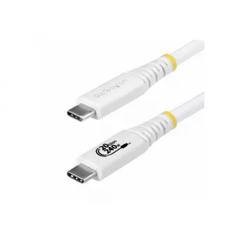 Cavo StarTech.com USB4 da USB-C a USB-C, 20 Gbps, 240W PD, 2 m, bianco
