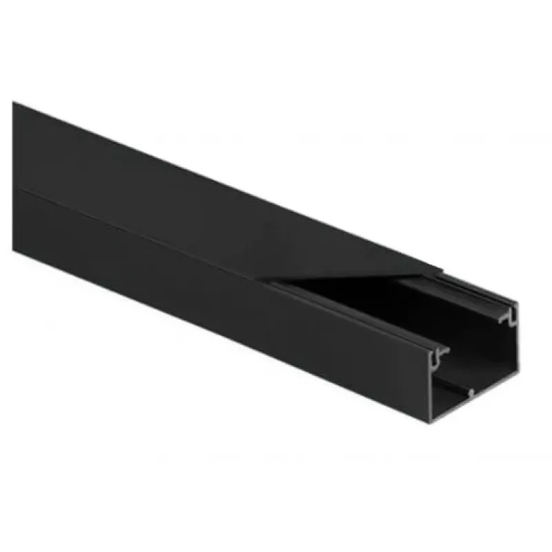 STASIŃSKI CLS 40x25 set canale di installazione elettrica nero 2m (confezione da 10)