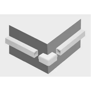 STASIŃSKI SP. Z O.O. NZ 25x18 angolo esterno per canale portacavi, bianco, 1 pezzo