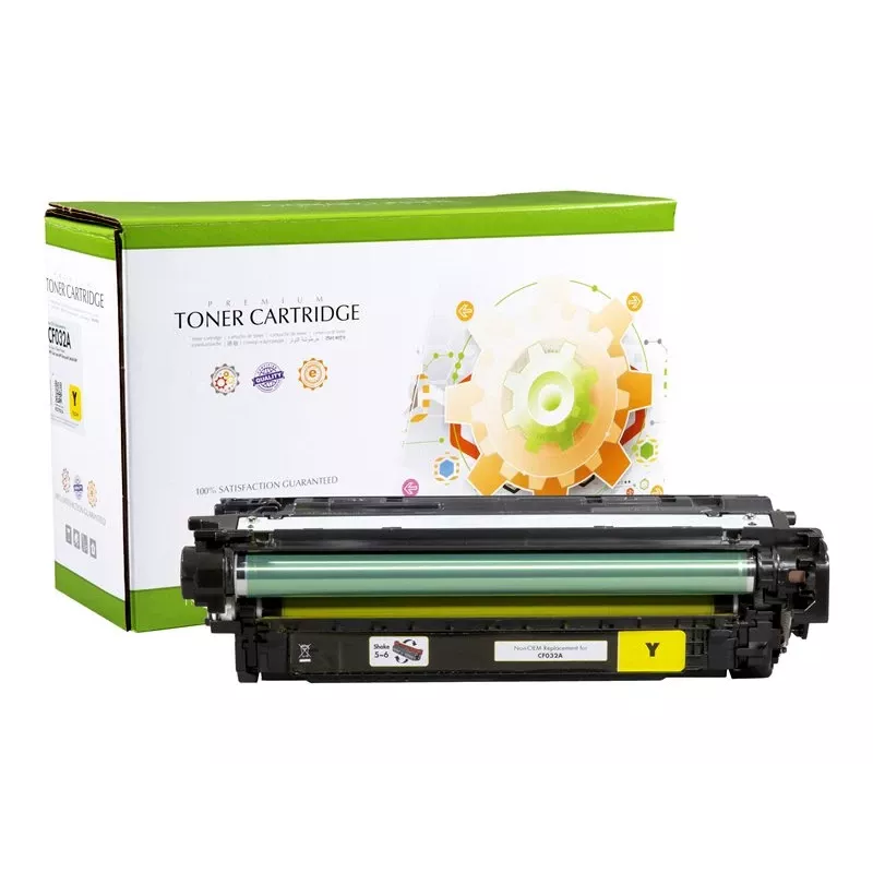STATIC CONTROL STATIC Cartuccia toner compatibile con HP CF032A giallo rigenerata 12.500 pagine