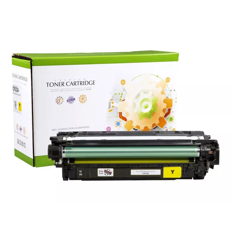 STATIC CONTROL STATIC Cartuccia toner compatibile con HP CF032A giallo rigenerata 12.500 pagine