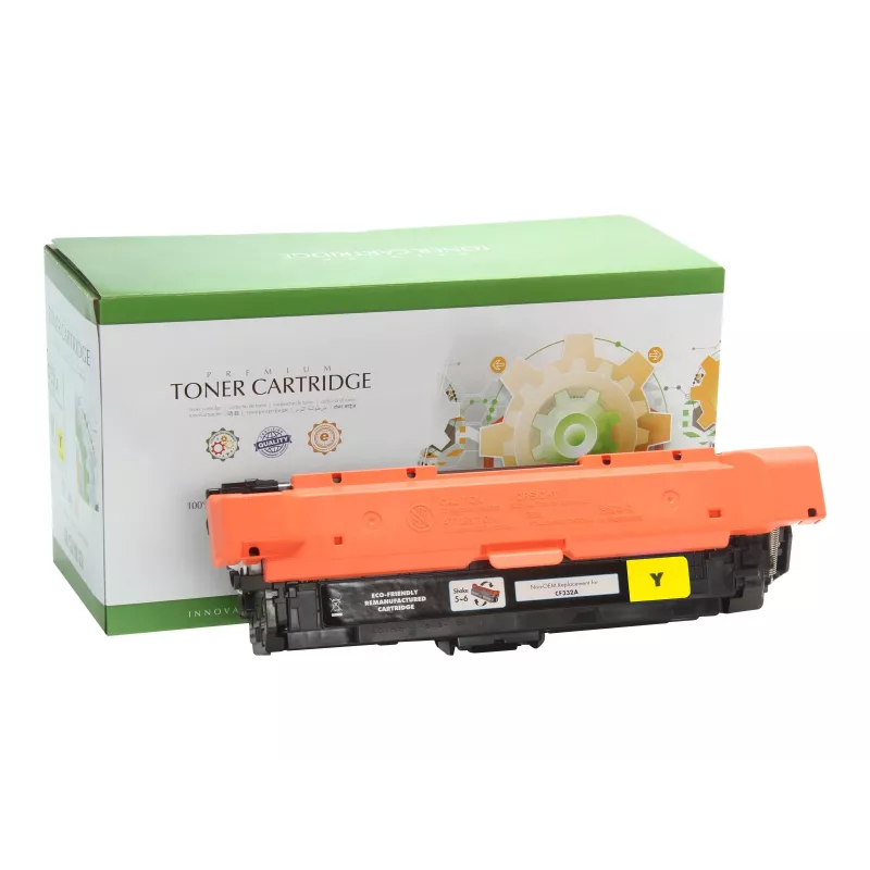 STATIC Cartuccia toner compatibile con HP CF332A giallo rigenerata 15.000 pagine