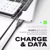 STATIK PowerPivot Pro cavo in nylon intrecciato, USB-C a USB-C, 2 m, nero