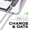 STATIK PowerPivot Pro Cavo in nylon intrecciato, USB-C a USB-C, 3m, bianco